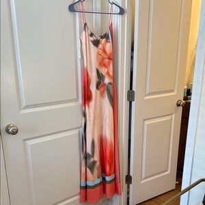 With Harper Lu Low Back Maxi Dress | Peach Floral